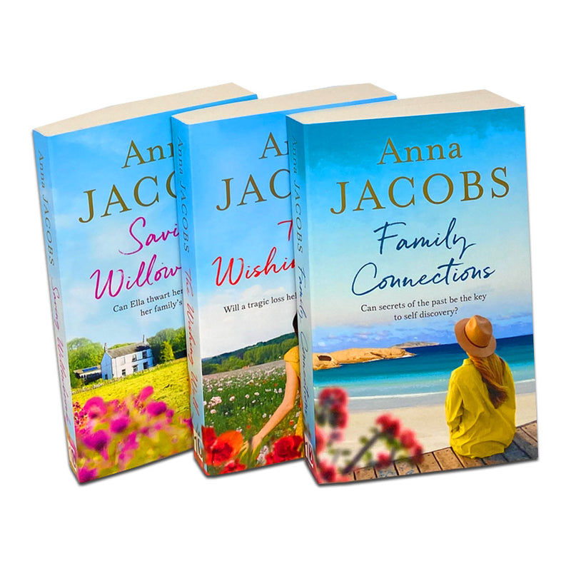 Anna Jacobs Collection 3 Books Set - The Wishing Well, Family Connections, Saving Willowbrook