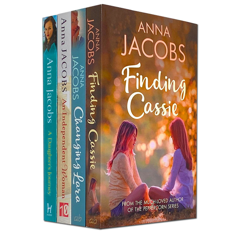 Anna Jacobs Collection 4 Books Set (Changing Lara, Finding Cassie, A Daughter's Journey, An Independent