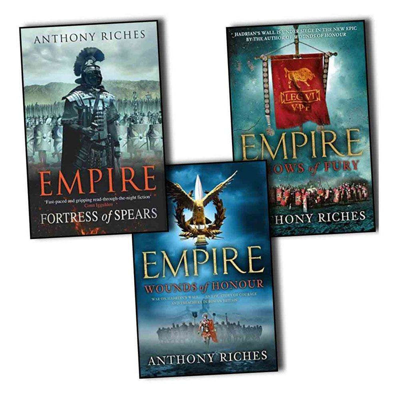 Anthony Riches Empire Collection 3 Books Set Wounds of Honour, Arrows of Fury