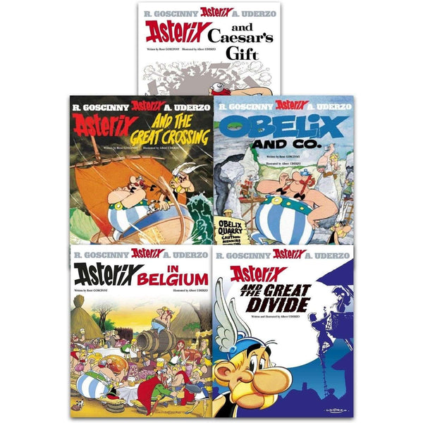 Asterix And The Great Divide Series 5 Collection 5 Books Set (21-25)