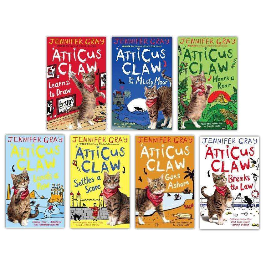 Atticus Claw Complete 7 Book Set by Jennifer Gray – Children's Fiction Series Collection | Fun Animal Adventures, Mystery Stories, Kids Reading Books