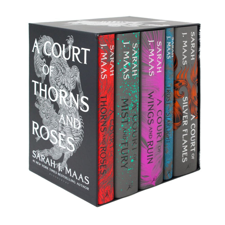 A Court of Thorns and Roses 5 Books Box Set by Sarah J. Maas | Fantasy Romance Series, Epic Adventure,Young Adult Fiction, Bestselling Novels Collection