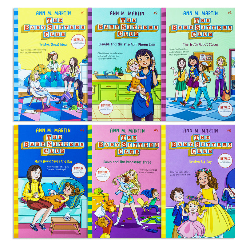 The Baby-Sitters Club 1-6 Books Set By Ann M Martin (NETFLIX