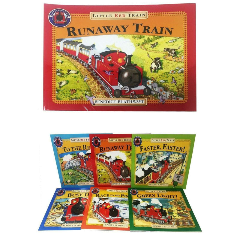 Benedict Blathwayt The Little Red Train 6 Books Collection Set Runaway Train