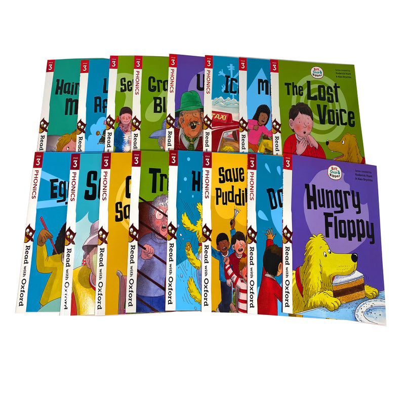 Biff, Chip and Kipper Stage 3 Read with Oxford: 5+: 16 Books Collection Set Pack