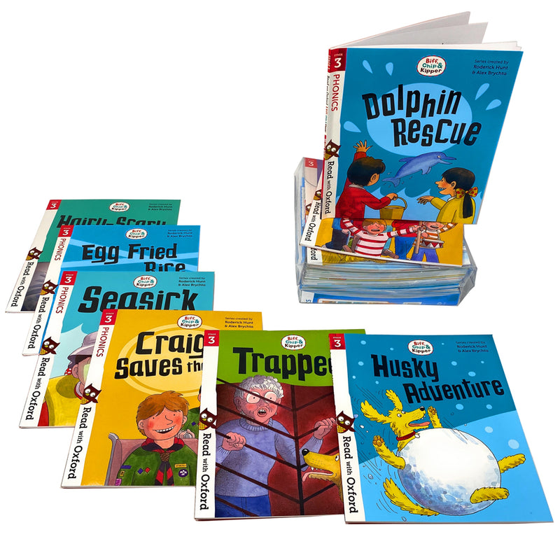 Biff, Chip and Kipper Stage 1-3 Read with Oxford: 56 Books Collection Set Pack