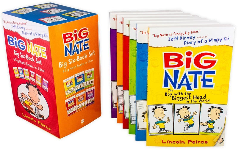 Big Nate Series 6 Books Box Collection Set Pack By Lincoln Peirce