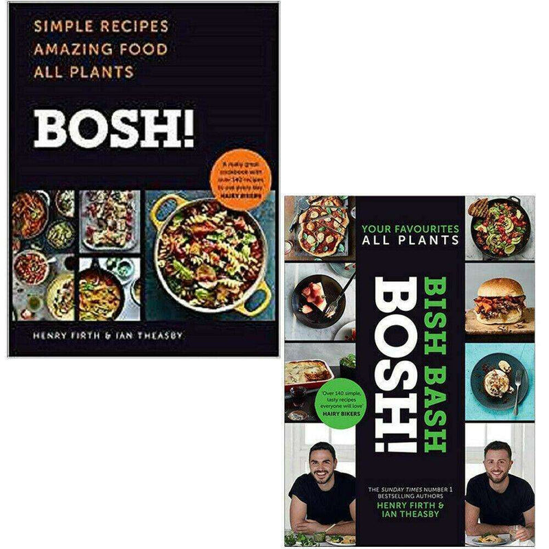 BISH BASH BOSH, BOSH 2 Books Collection Set By Henry Firth Simple Recipes