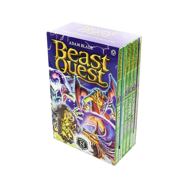 Beast Quest 6 Books (Series 8) Children Collection Box Set By Adam Blade