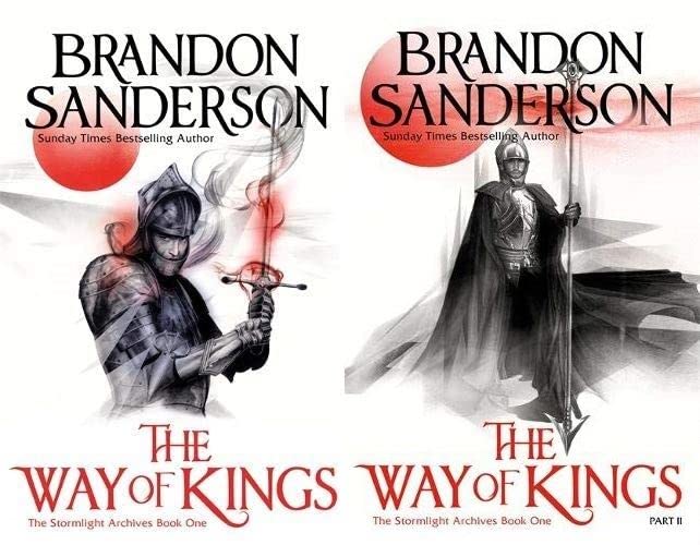 Brandon Sanderson Stormlight Archive Book One Collection 2 Books Bundle (The Way of Kings Part One, The Way of Kings Part Two)