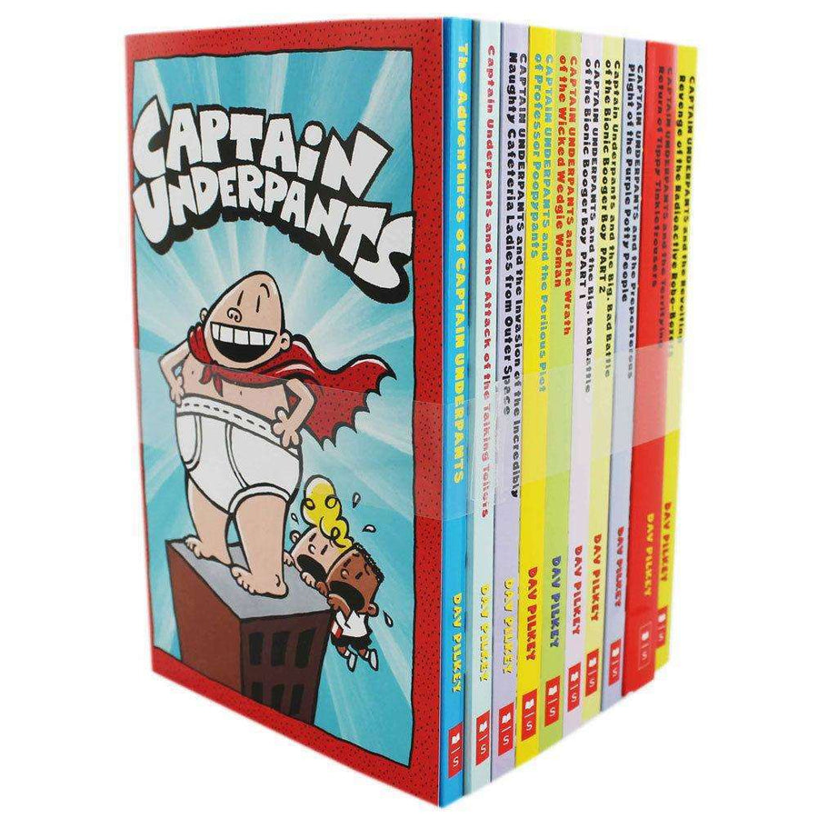 Captain Underpants 10 Books Set Collection Dav Pilkey Lowplex Books