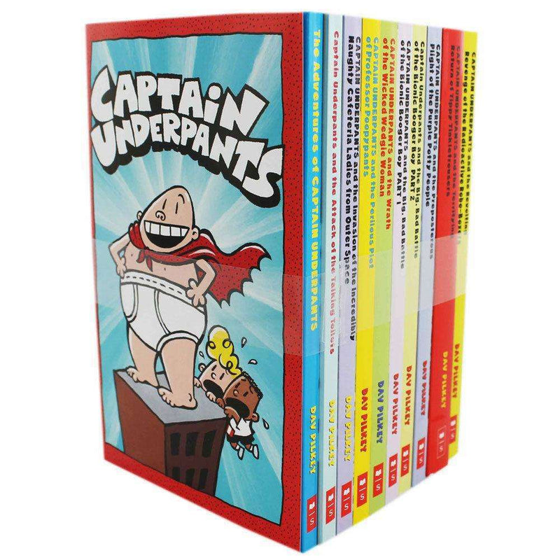 Captain Underpants 10 Books Set Collection Dav Pilkey