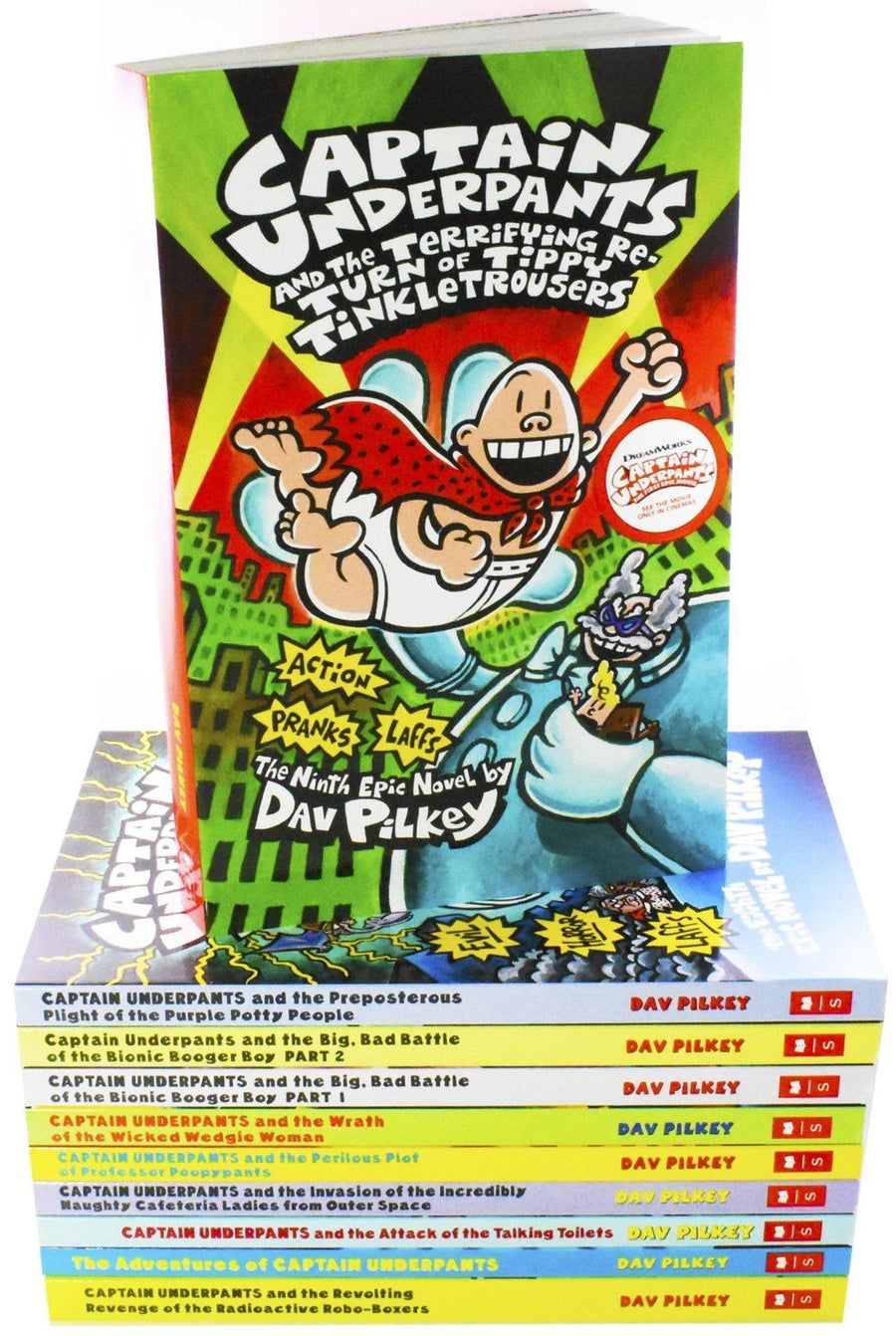 Captain Underpants 10 Books Set Collection Dav Pilkey Lowplex Books