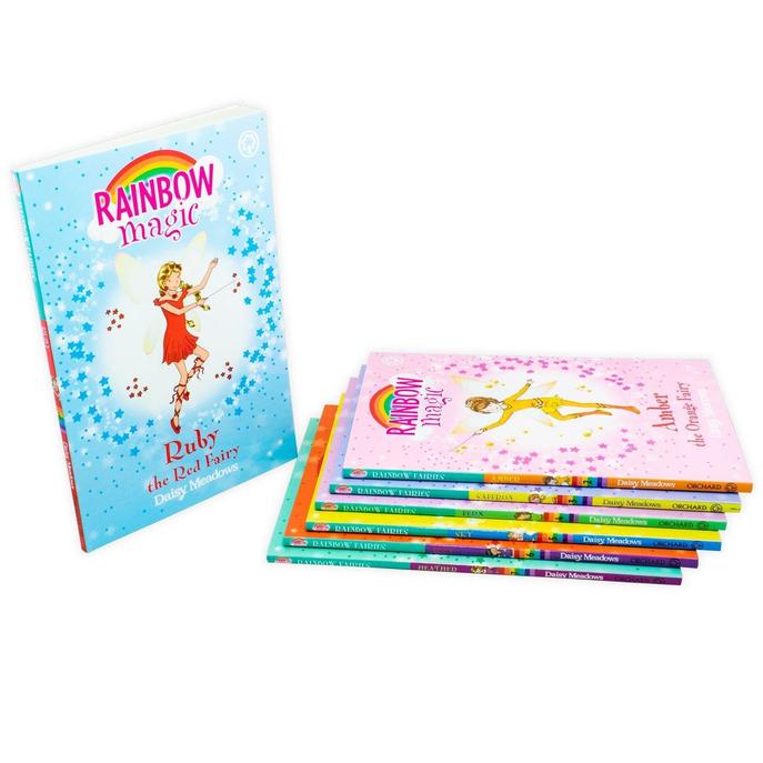 Rainbow Magic Colour Fairies Collection 7 Books Set Series 1 (Vol 1-7) By Daisy Meadows