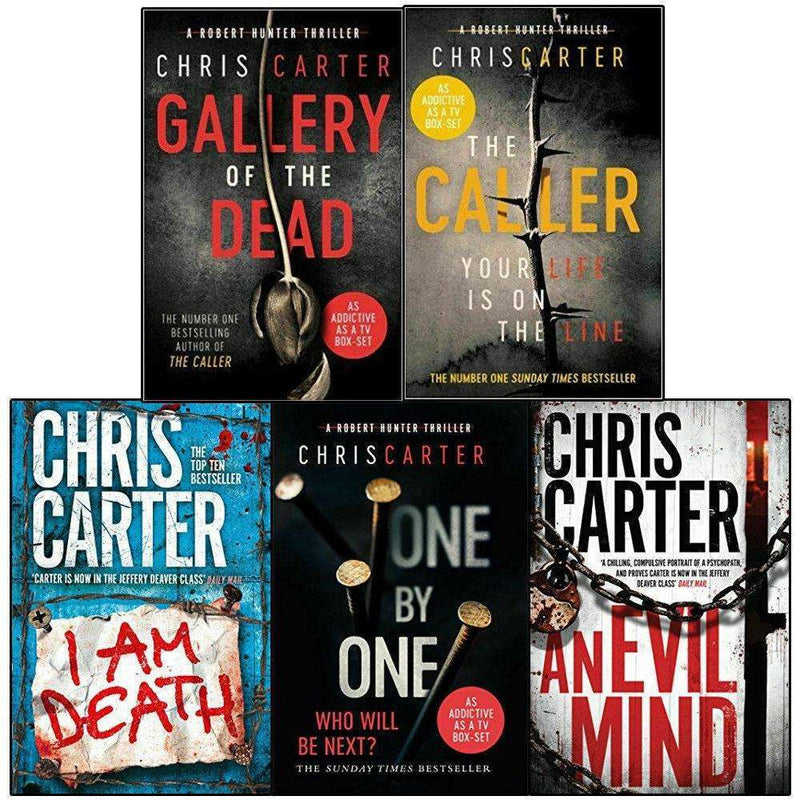 Chris carter Robert Hunter series 5 books collection Set ,One by One, An Evil Mind