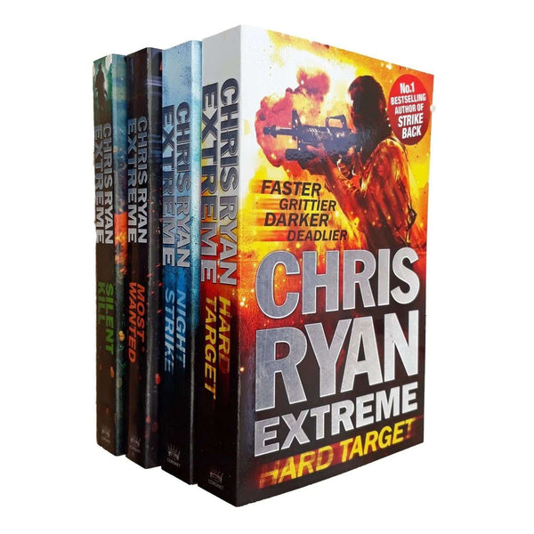 Chris Ryan Extreme Thriller 4 Books Set Collection Inc Hard Target, Night Strike