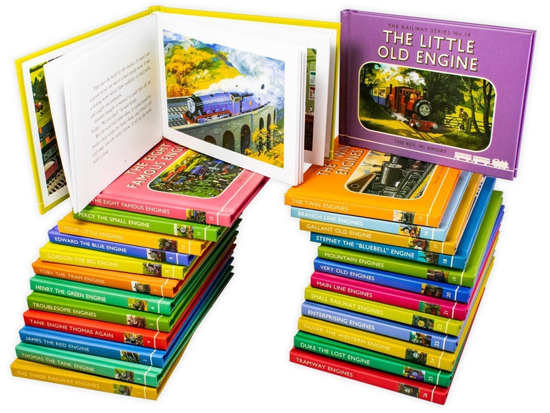 Thomas the Tank Engine Railway Series – 26-Book Boxed Set Classic Edition by W. Awdry: Children's Adventure Stories, Hardback Books for Kids, Egmont