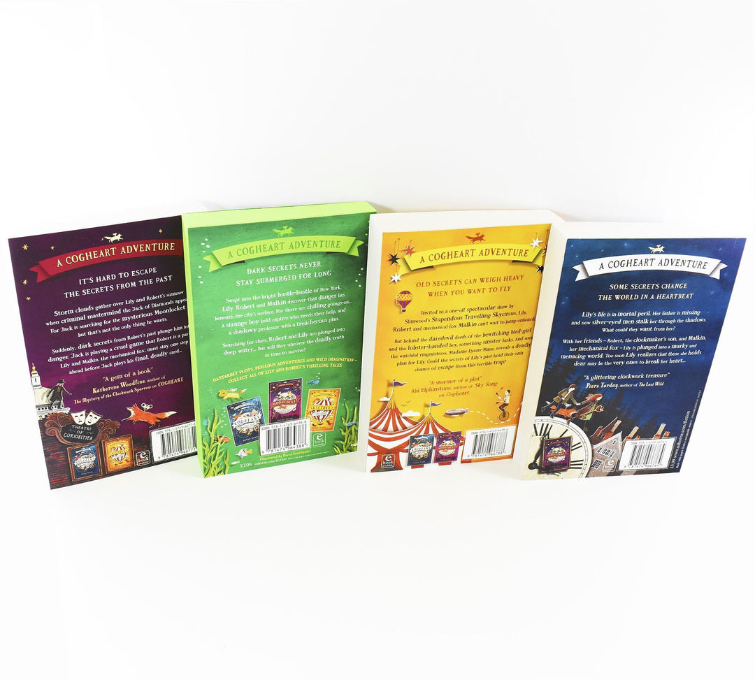 A Cogheart Adventure Series 4 Book Collection Set by Peter Bunzl | Children's Fantasy Adventure Books | Imaginative Stories for 8+ years