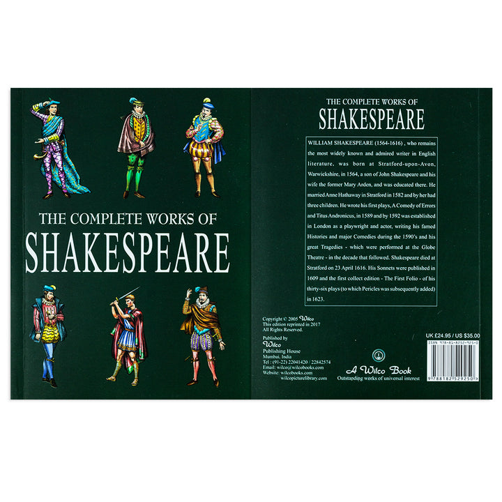 The Complete Works of Shakespeare Book by William Shakespeare | Classic Literature, Plays, Sonnets & Drama | Collectible Edition for Literature Lovers