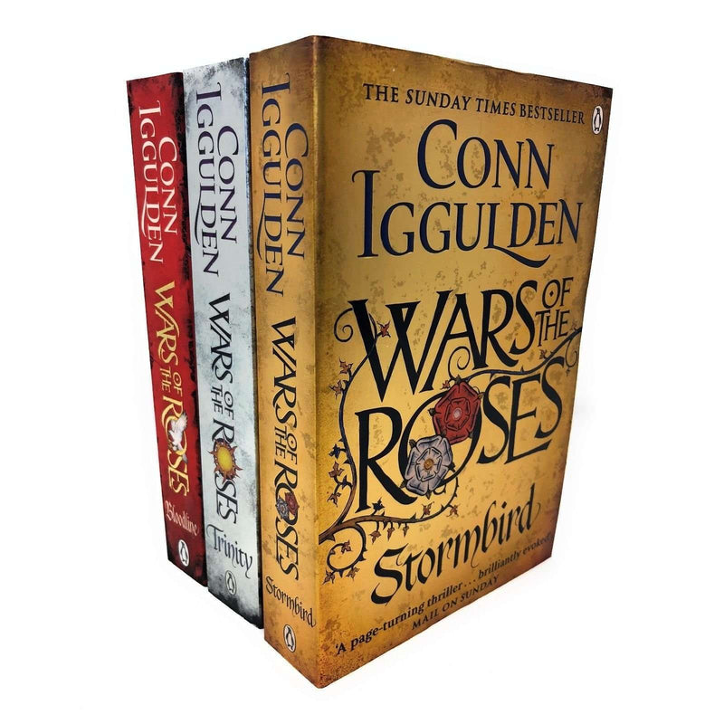 Conn Iggulden Wars Of The Roses 3 Books Set Collection, Stormbird, Trinity