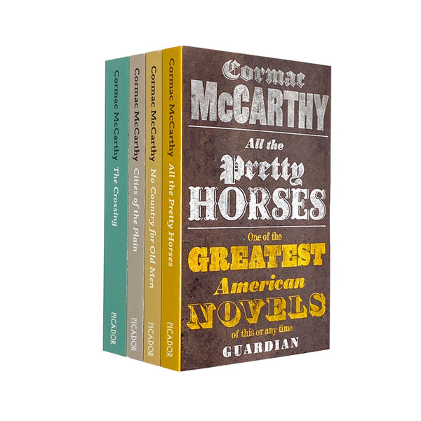 Cormac McCarthy 4 Books Collection Set Border Series All the Pretty Horses