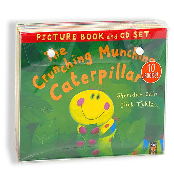 The Crunching Munching Caterpillar and Other Stories 10 Books & Audio CDs Collection Set