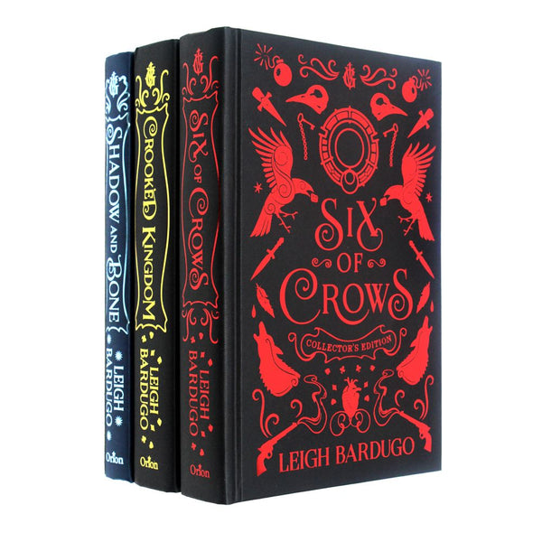 Leigh Bardugo Collector's Edition 3 Hardback Book Set | Shadow & Bone, Six of Crows, Crooked Kingdom| YA Fantasy, Magic, Adventure, Bestselling Series