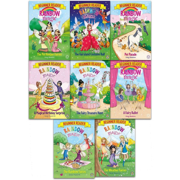 Daisy Meadows Rainbow Magic Beginner Reader Collection 8 Books Set Pet Keeper