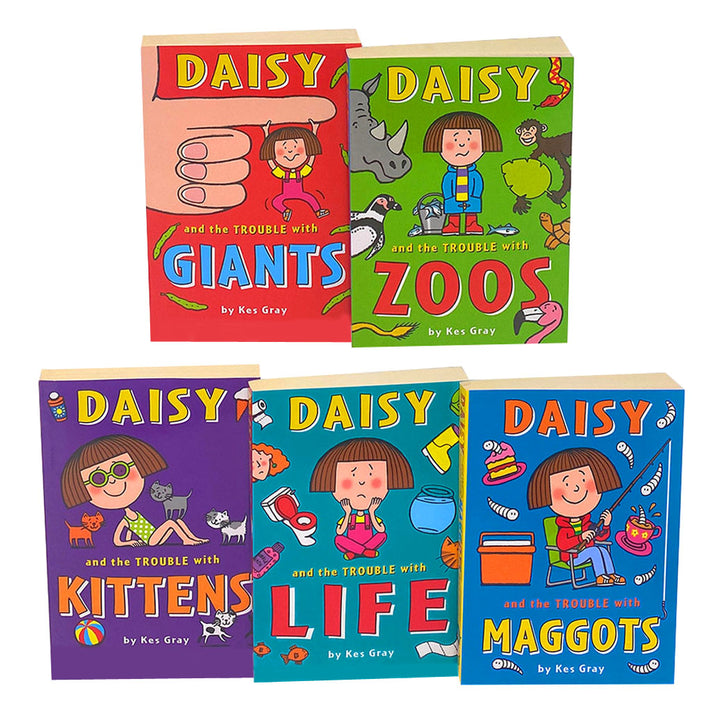 Daisy and the Trouble Collection – 5 Book Set by Kes Gray (Series 1) | Fun Kids’ Fiction, Adventure Stories, Children's Books, Reading for Ages 8+