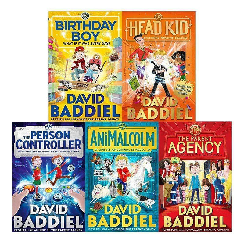 David Baddiel 5 Books Collection Set Person Controller Birthday Boy AniMalcolm