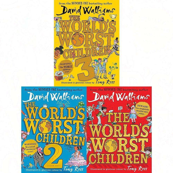 David Walliams World’s Worst Children 1-3 Collection 3 Book Set Pack