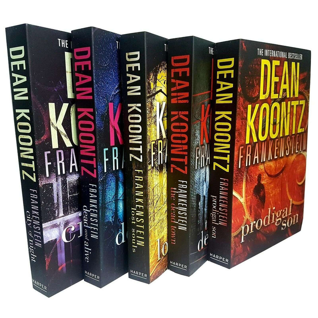 Dean Koontz Frankenstein Series Collection 5 Books Set Pack Inc Dead Town | Thriller Horror Fiction, Mystery Adventure, Gripping Page-Turner Book Series