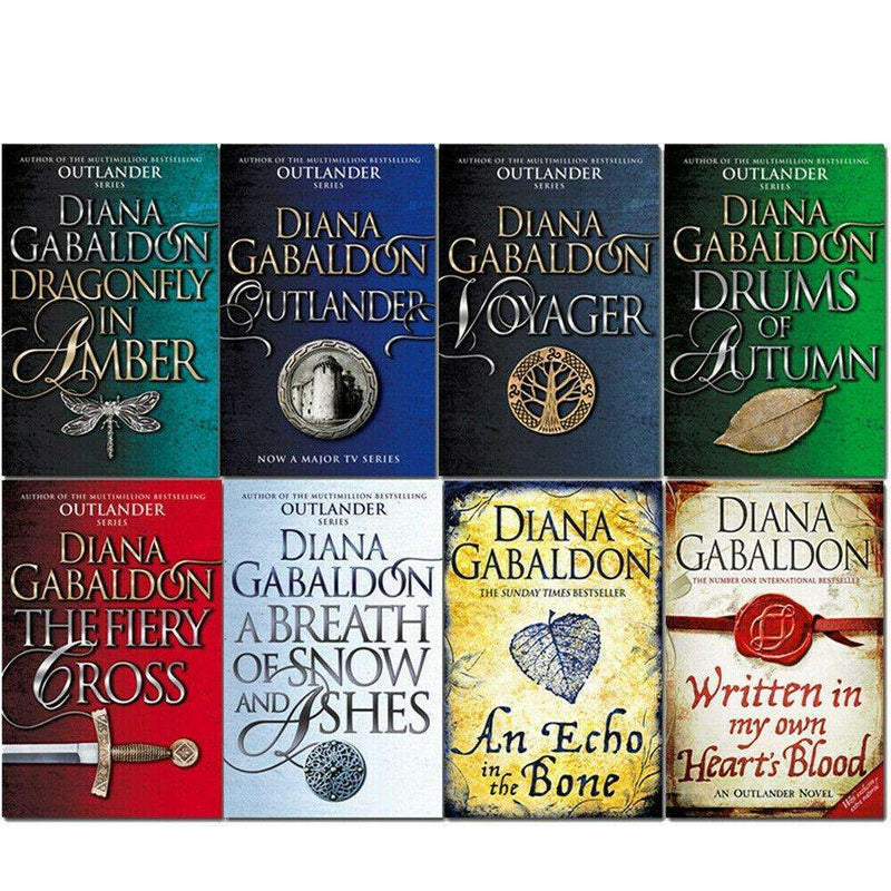 Diana Gabaldon Collection Outlander Series 8 Books Set Dragonfly In Amber