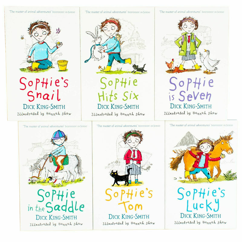 Dick King Smith Sophie Animal Stories 6 Books Set Collection Sophie's Snail
