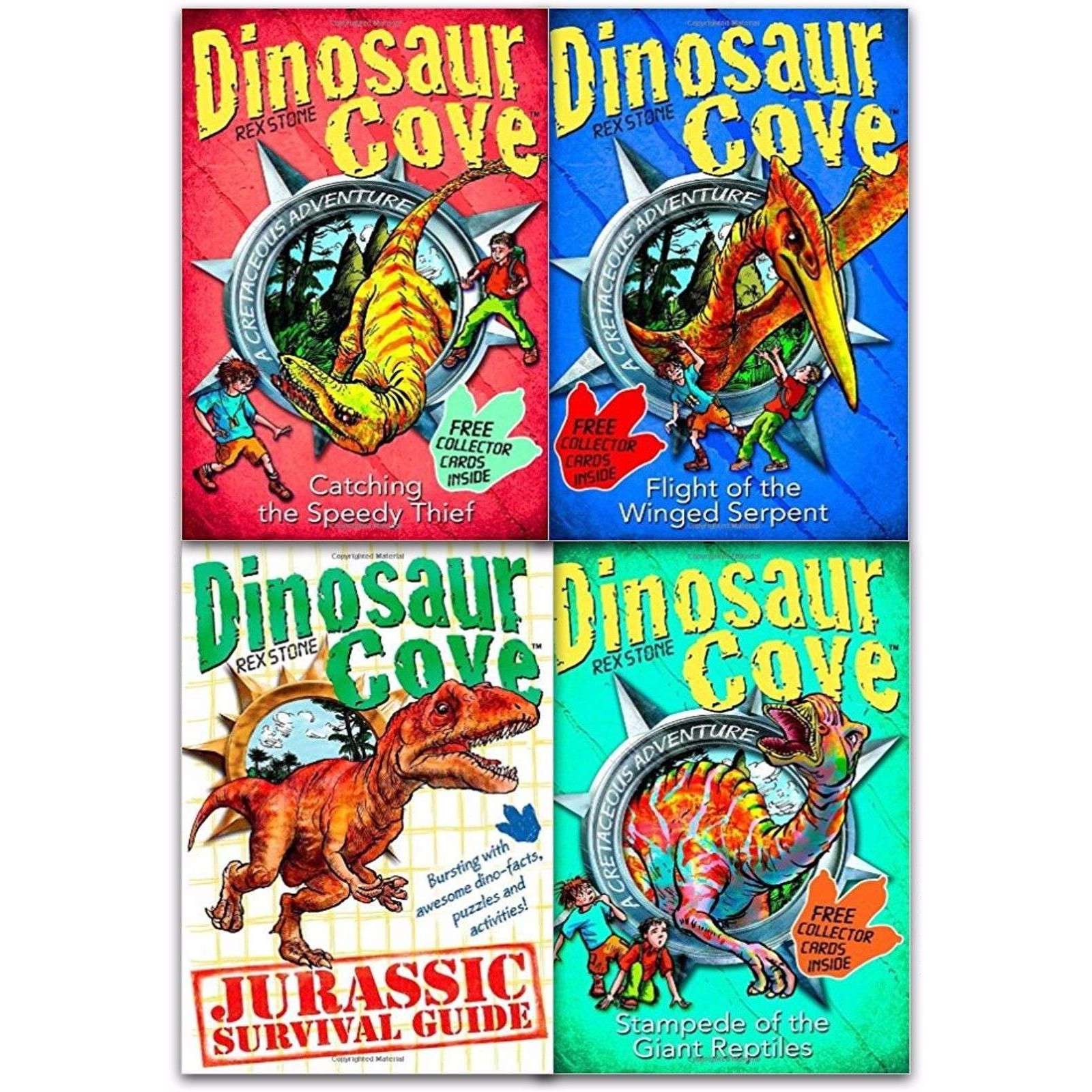 Dinosaur Cove Cretaceous Collection Rex Stone 4 Books Set Children
