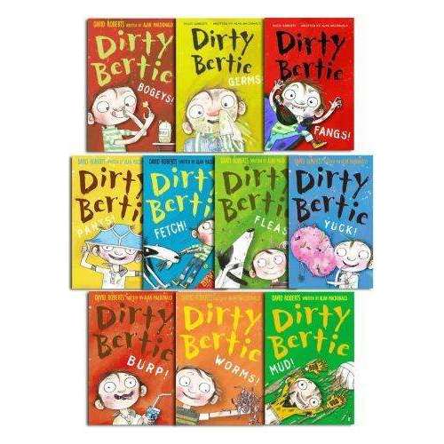 Dirty Bertie 10-Book Collection (Series 1) by David Roberts |Funny, Illustrated Children’s Stories Full of Humor,Adventure & Gross-Out Fun for Ages 7+