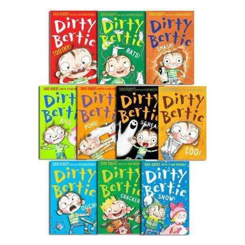 Dirty Bertie Collection – 10 Book Set (Series 2) by David Roberts | Funny Stories, Kids’ Humor, Children's Fiction, Fun Reading