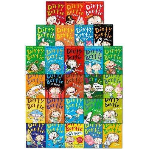 Dirty Bertie series Collection David Roberts 30 Books Set Pack Bundle Series 1-3