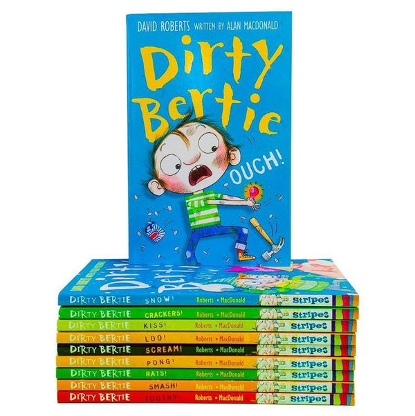 Dirty Bertie Collection – 10 Book Set (Series 2) by David Roberts | Funny Stories, Kids’ Humor, Children's Fiction, Fun Reading, Paperback Series