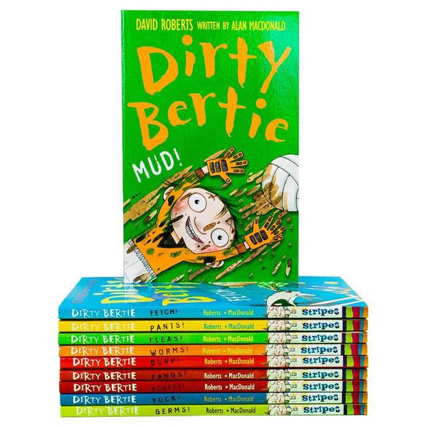 Dirty Bertie 10 Paperback Book Collection (Series 1) by David Roberts – Funny & Adventurous Children's Books | Illustrated Stories for 7+ years