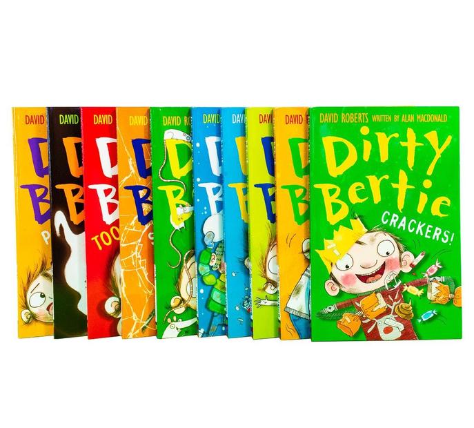 Dirty Bertie Collection – 10 Book Set (Series 2) by David Roberts | Funny Stories, Kids’ Humor, Children's Fiction, Fun Reading, Paperback Series