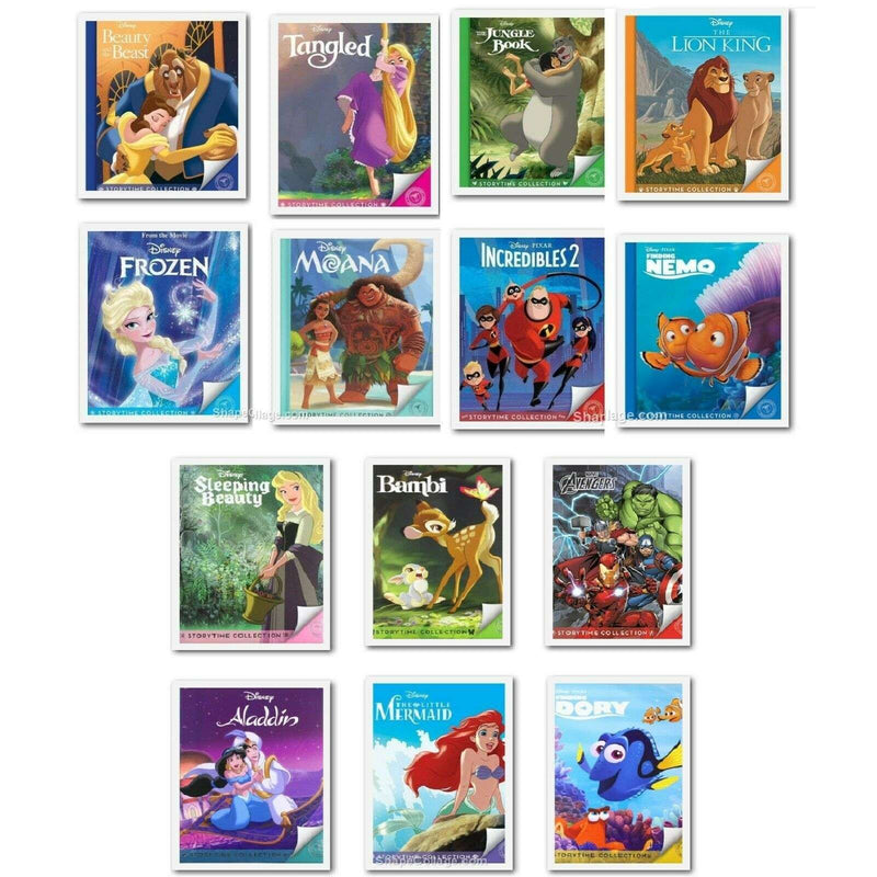 Disney Classics Storytime Collection 14 Books Set, Tangled, Lion King, Avengers