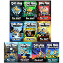 Adventures of Dog Man 10 Book Set Collection by Dav Pilkey Hardback