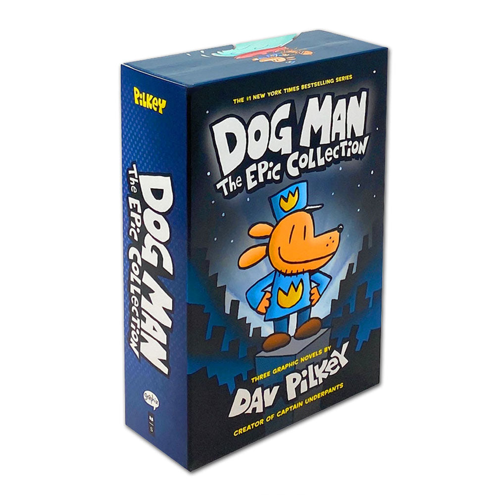 Dog Man The Epic Collection 3-Book Set (1-3) by Dav Pilkey – Bestselling Children's Hardcover Comic Series | Adventure, Humor & Fun Graphic Novels
