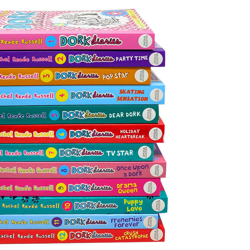 Dork Diaries Series 12 Books Collection Set By Rachel Renee Russell