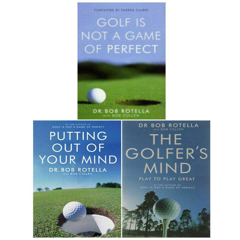 Dr. Bob Rotella 3 Books Collection Set Golf is Not a Game of Perfect