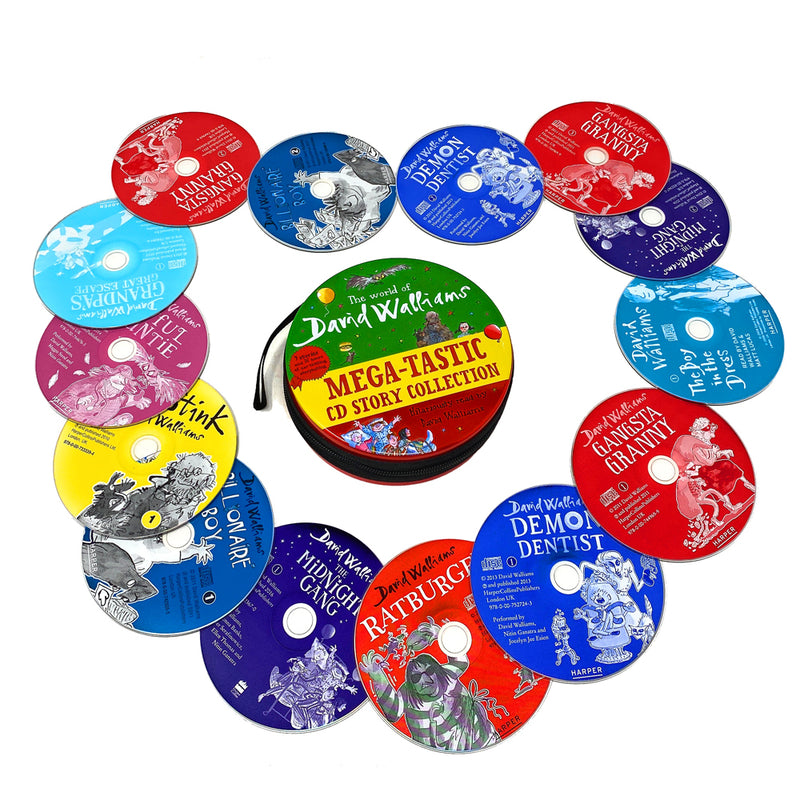 David Walliams Mega-Tastic CD Story Collection Includes 32 Audio CD's