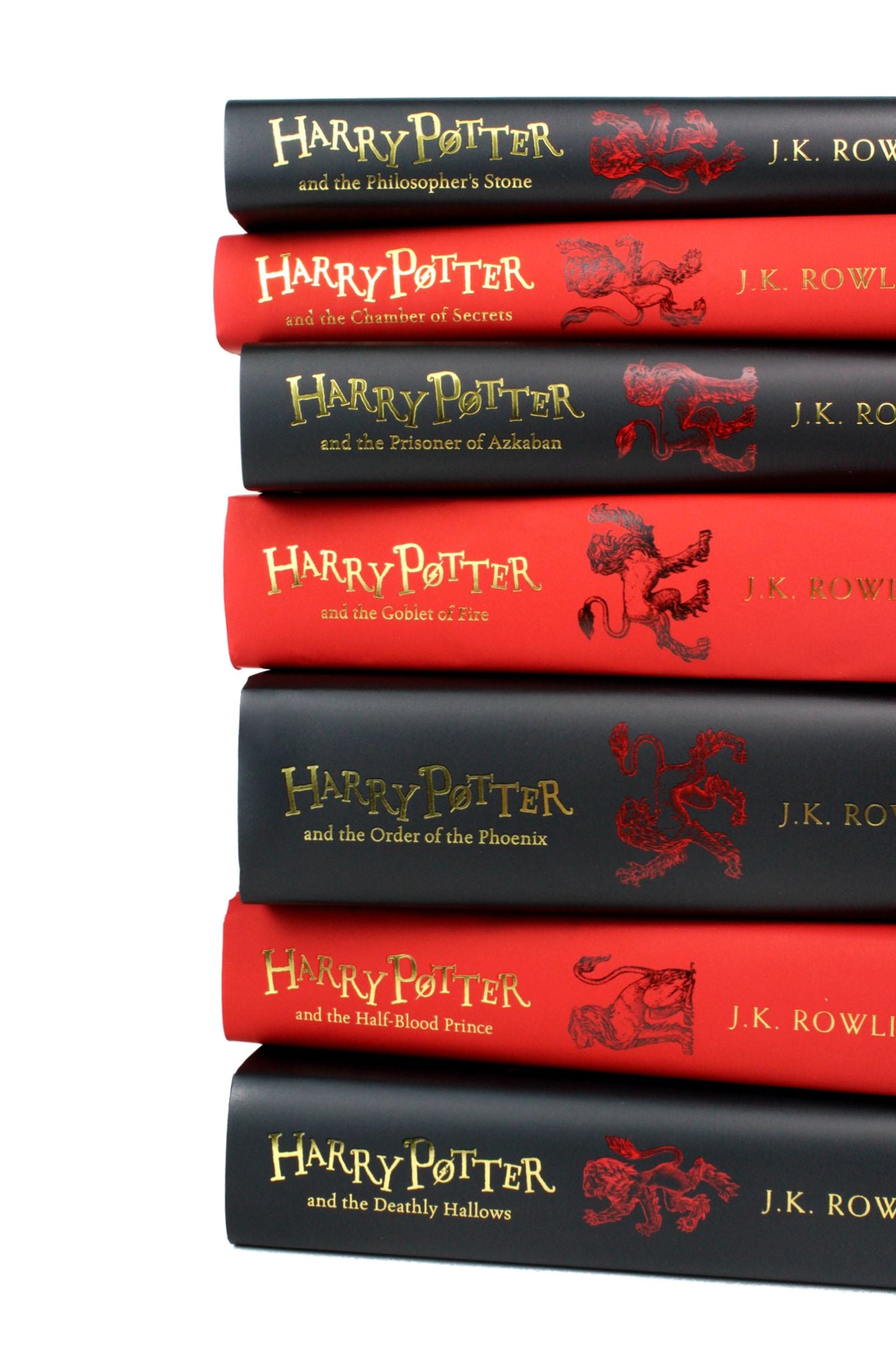 Harry Potter Gryffindor House Editions Hardback Box Set by J.K.