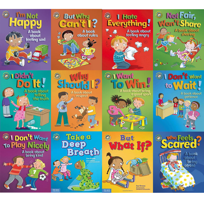 Sue Graves Emotions Series 12  Books Collection Set I Want to Win, But What If