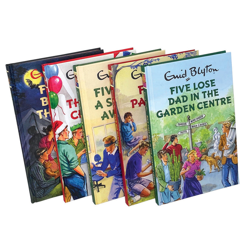 Famous Five 5 Books Collection Set By Enid Blyton Five Go Parenting, Five Go Bum